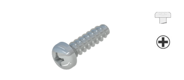 Vis pour plastiques, Vis à tête cylindrique bombée avec empreinte cruciforme H, WN5412, STP 32
