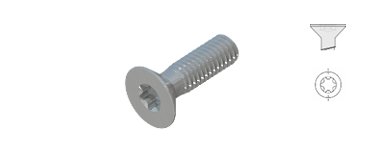             Metric Machine Screws
      ,             Flathead screw with six lobe
      , , STM41